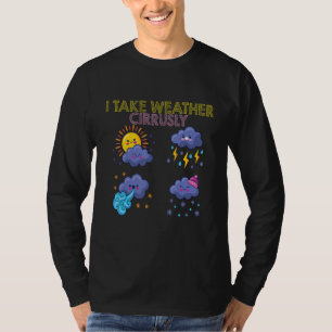 Meteorologie Meteoroloog ik neem de weercirkel in T-shirt
