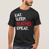 Meteorologie Weer Man Storm Chaser Tornado T-shirt (Voorkant)