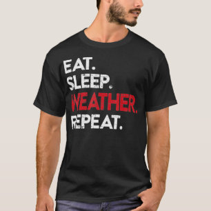 Meteorologie Weer Man Storm Chaser Tornado T-shirt