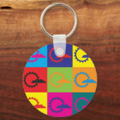 Meteorologische Pop Art Sleutelhanger (Voorkant)