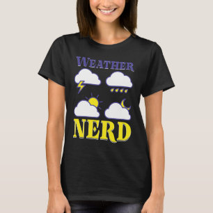 Meteorologische voorspelling meteoroloog weerwater t-shirt