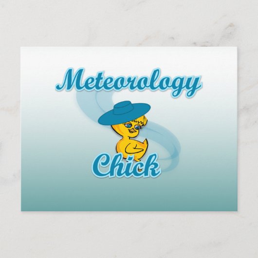 Meteorology Chick #3 Briefkaart (Voorkant)