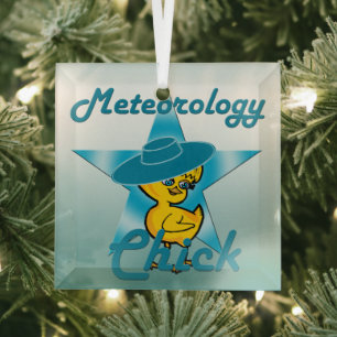 Meteorology Chick #7 Glas Ornament