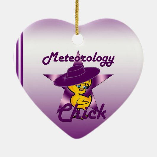 Meteorology Chick #9 Keramisch Ornament (Achterkant)