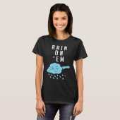 Meteorology Rain Cloud Weatherman Reporter T-shirt (Voorkant volledig)