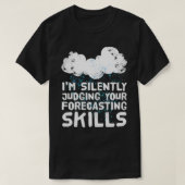 Meteoroloog bij het weesforecaster 5 t-shirt (Design voorkant)