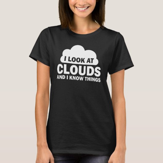 Meteoroloog Cool Chaser Weather Forecast Clouds T-shirt (Voorkant)
