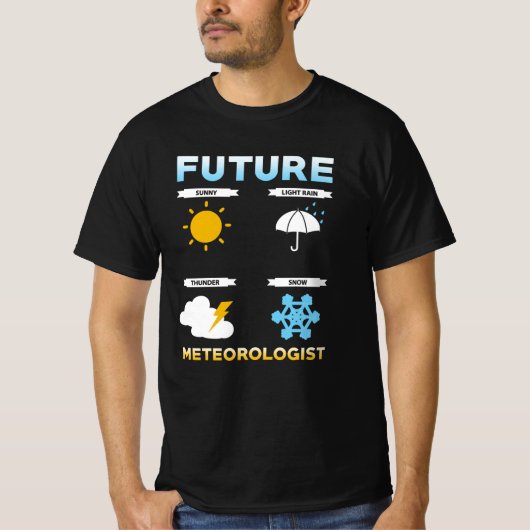 Meteoroloog Education Gift T-shirt (Voorkant)