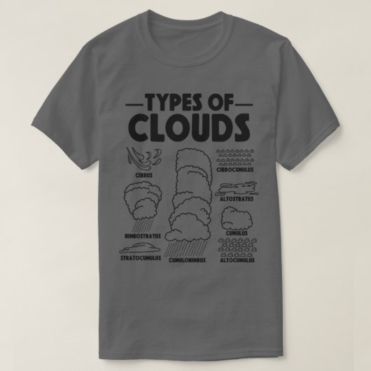 Meteoroloog Forecasting Weather Clouds T-shirt (Design voorkant)