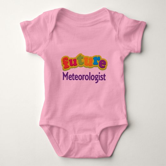 Meteoroloog (Future) Baby Baby T-Shirt (Voorkant)