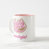 Meteoroloog Gift (Beste werelden) Tweekleurige Koffiemok (Voorkant links)