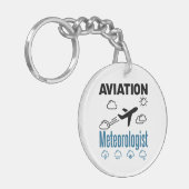 Meteoroloog in de luchtvaart sleutelhanger (Voorkant Links)