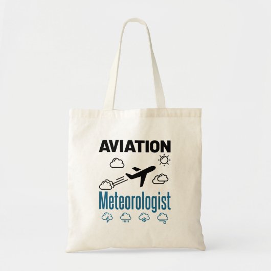 Meteoroloog in de luchtvaart tote bag (Voorkant)