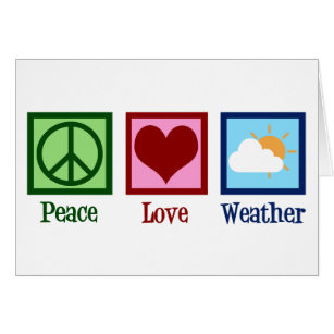Meteoroloog Peace Love Weather