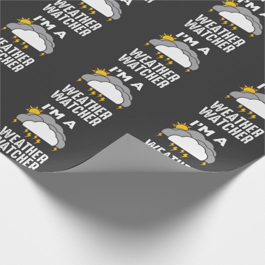 Meteoroloog Weatherman Meteorology Cadeaupapier (Hoek)