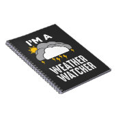 Meteoroloog Weatherman Meteorology Notitieboek (Rechterzijde)