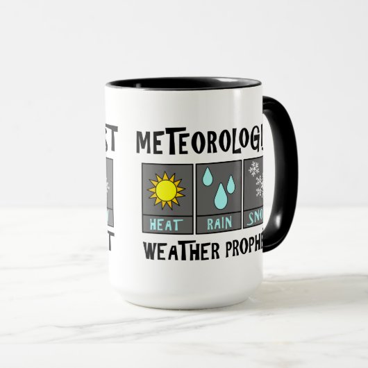Meteoroloog Weer Profeet Mok (Voorkant rechts)