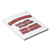 meteoroloog ... Werkt voor Bacon Notitieblok (Schuin)