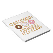 meteoroloog ... Werkt voor donuts Notitieblok (Schuin)