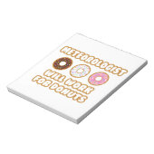 meteoroloog ... Werkt voor donuts Notitieblok (Linkerzijde)
