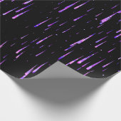 Meteorregen - paars cadeaupapier (Hoek)