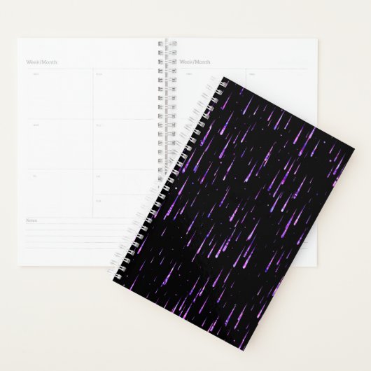 Meteorregen - paars planner (Display)