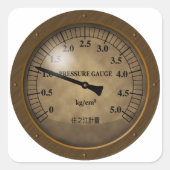 meter1 vierkante sticker (Voorkant)