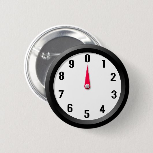 Meter 0 ronde button 5,7 cm (Voorkant /achterkant)