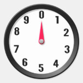 Meter 0 ronde sticker (Voorkant)