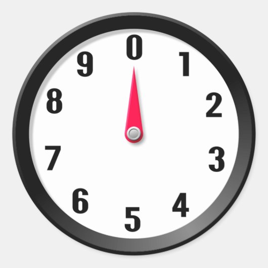 Meter 0 ronde sticker (Voorkant)