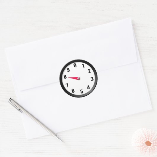 Meter 8 ronde sticker (Envelop)