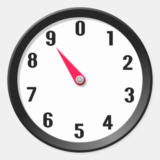 Meter 9 ronde sticker (Voorkant)