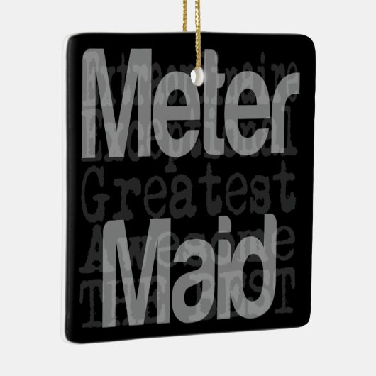 Meter Maid Extraordinaire Keramisch Ornament (Rechts)