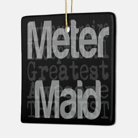 Meter Maid Extraordinaire Keramisch Ornament (Links)