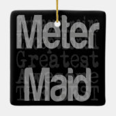 Meter Maid Extraordinaire Keramisch Ornament (Achterkant)