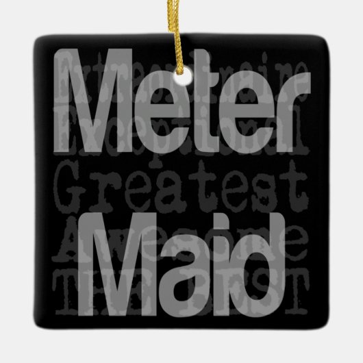 Meter Maid Extraordinaire Keramisch Ornament (Voorkant)