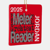 Meter Reader Extraordinaire CUSTOM Keramisch Ornament (Rechts)
