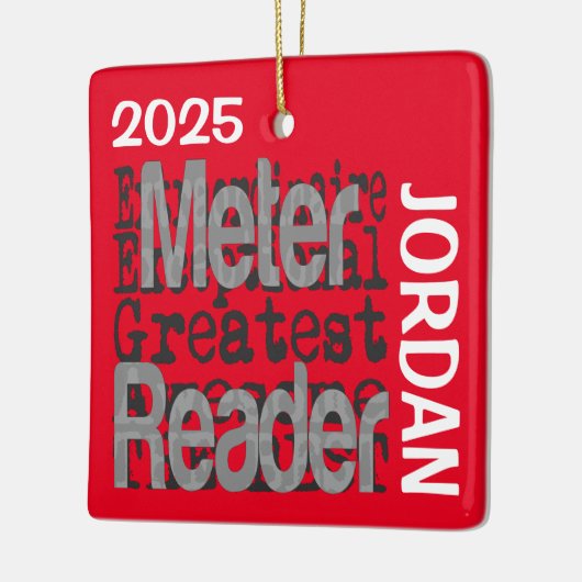 Meter Reader Extraordinaire CUSTOM Keramisch Ornament (Links)