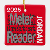Meter Reader Extraordinaire CUSTOM Keramisch Ornament (Voorkant)
