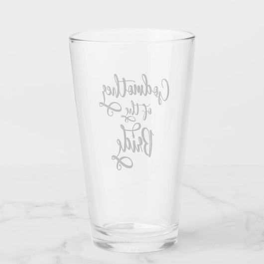 Meter van de bruid glas (Achterkant)