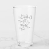 Meter van de bruidegom glas (Achterkant)