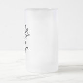 Meter van de bruidegom matglas bierpul (Center)