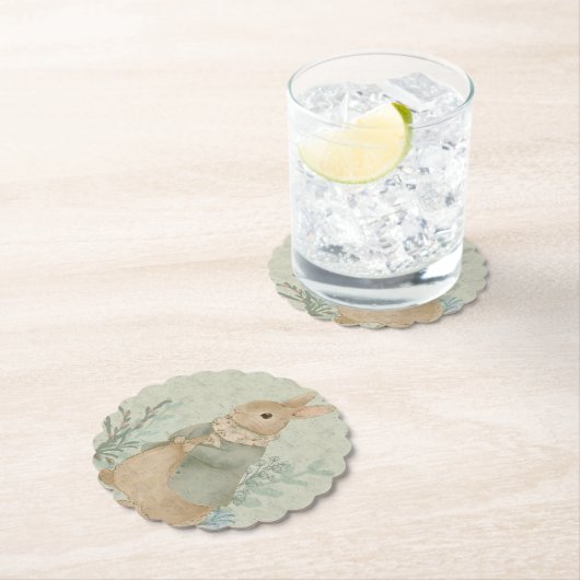 meterbundel met bloemen Papier Bord Kartonnen Onderzetters (Insitu)