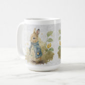  meterkonijn met bloemen KoffieMok (Voorkant links)