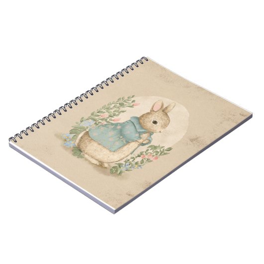 meterkonijn met bloemen notitieboek (Linkerzijde)