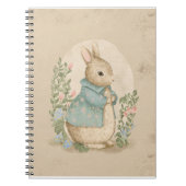 meterkonijn met bloemen notitieboek (Voorkant)