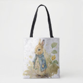  meterkonijn met bloemen tote bag (Voorkant)