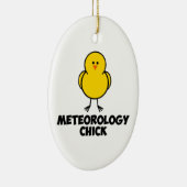 Meterologie CHick Keramisch Ornament (Rechts)