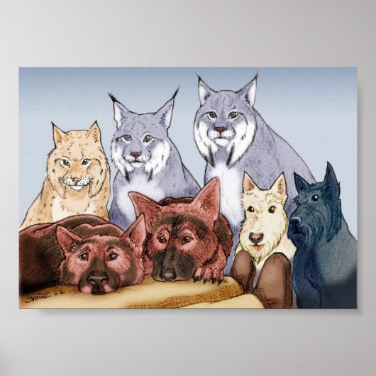 Metgezellen - gekleurd poster (Voorkant)