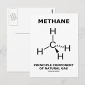 Methaanbasiscomponent van aardgas briefkaart (Voorkant / Achterkant)